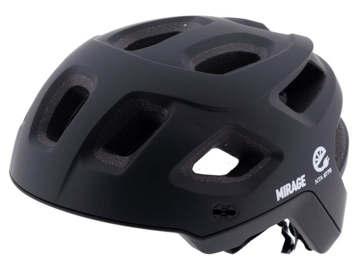 Mirage Tour/MTB helm 58-61 cm mat zwart