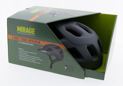 Mirage Tour/MTB helm 55-58cm mat grijs