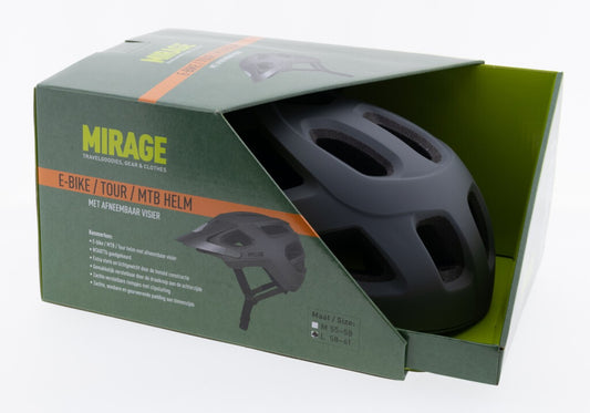 Mirage Tour/MTB helm 58-61 cm mat grijs