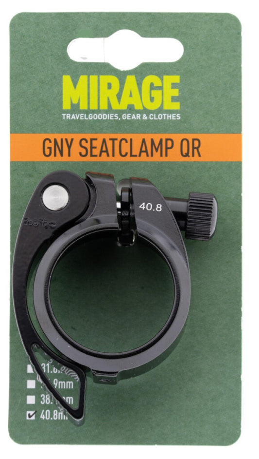 Mirage zadelpenklem GNY met QR 40.8 mm zwart