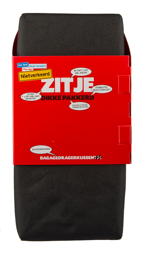 N/V zitje bagagedrager 32x15x9 cm. zwart - Dikke Pakkerd