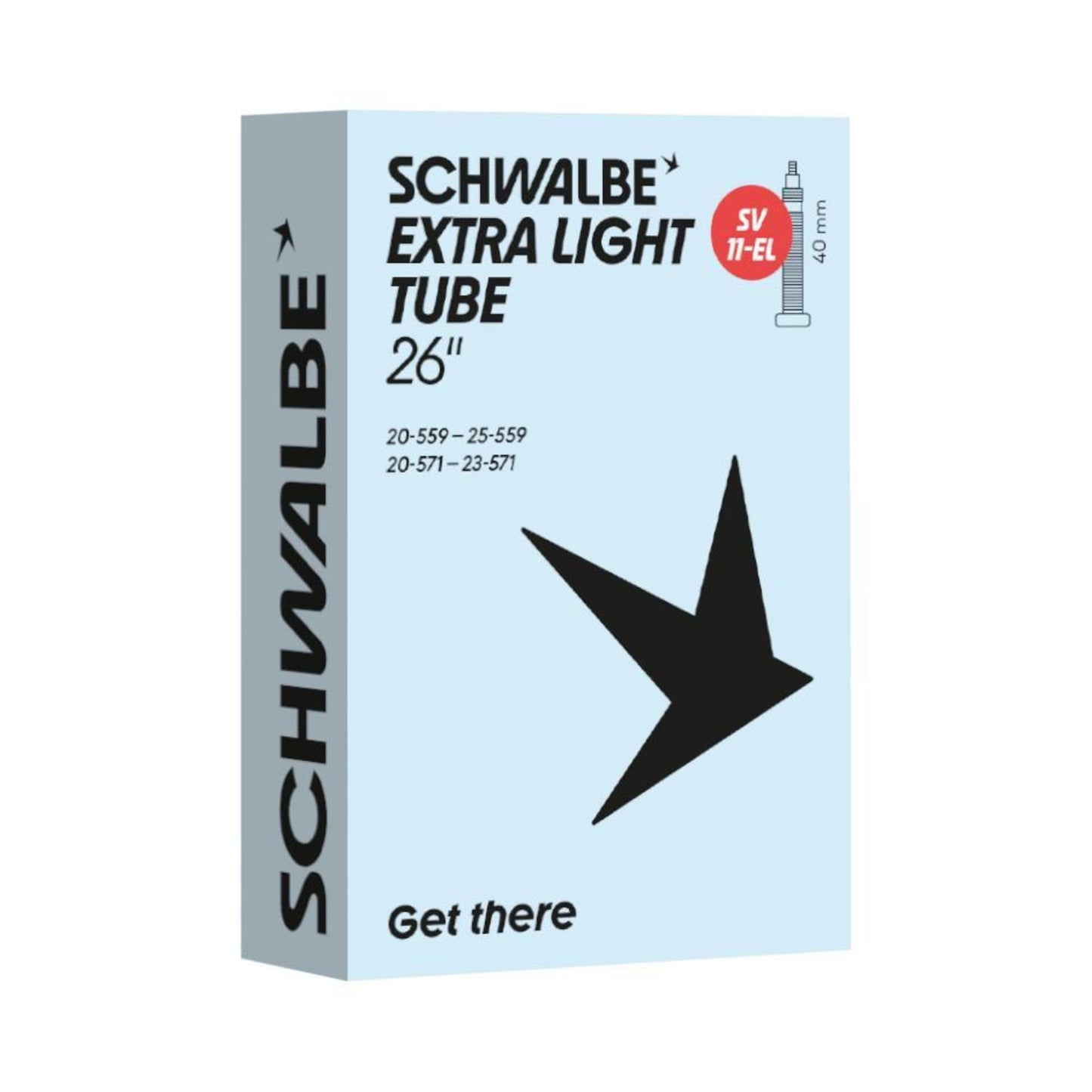 Schwalbe Bib. SV11-EL extra light 20/25-559/571 IB black 40 mm - 10463023