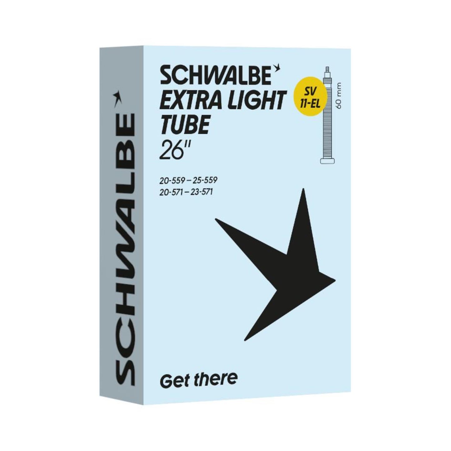 Schwalbe Bib. SV11-EL extra light - 20/25-559/571 IB black 60 mm - 10463033