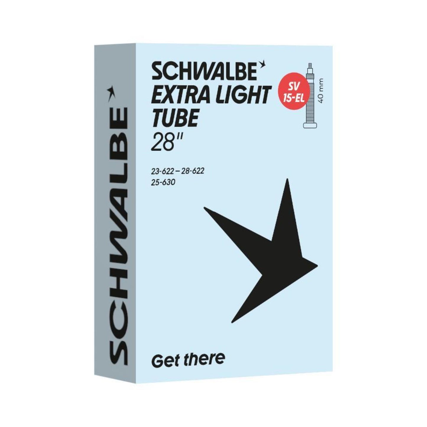Schwalbe Bib. SV15 EL extra light  23/28-622/630 IB black 40 mm - 10463663