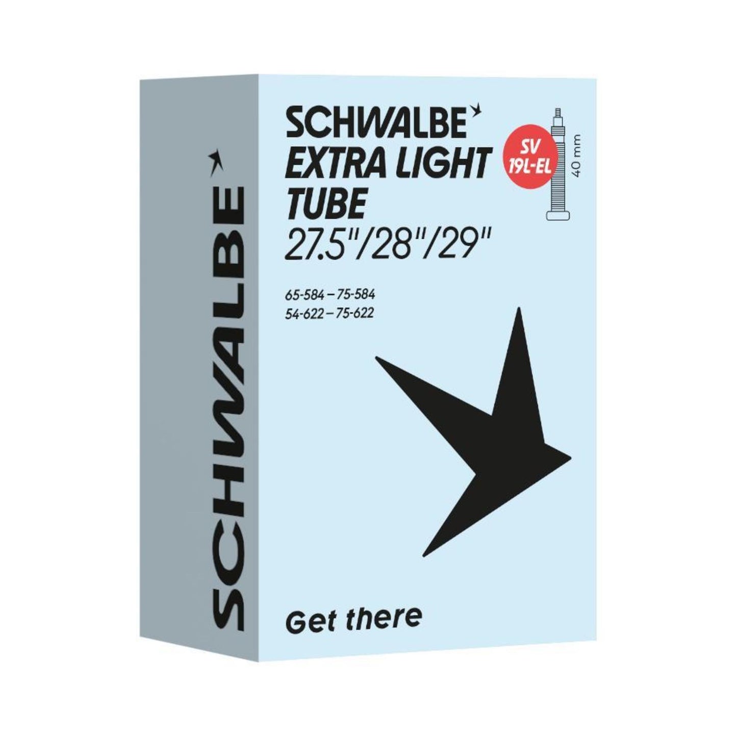 Schwalbe Bib. SV19L-EL Extra Light - 54/75-584/622 IB black 40 mm - 10463583