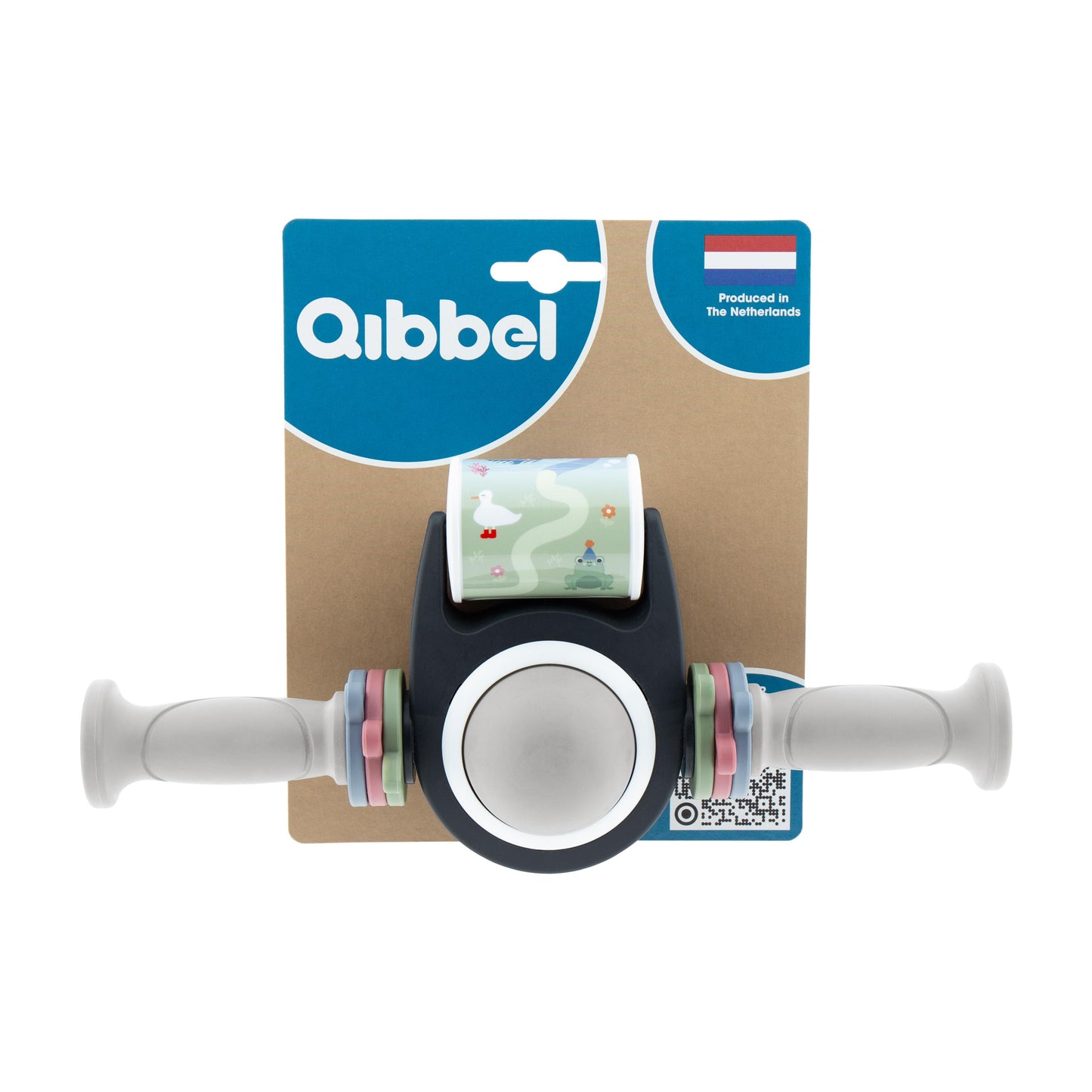 Qibbel Q807 Toybar met warm grijze handvatten