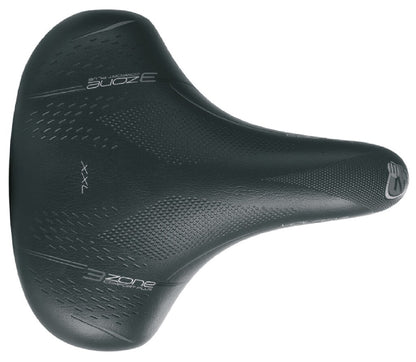 Selle Bassano zadel Volare Big City 3 Zone Comfort + elastomeer zwart oem