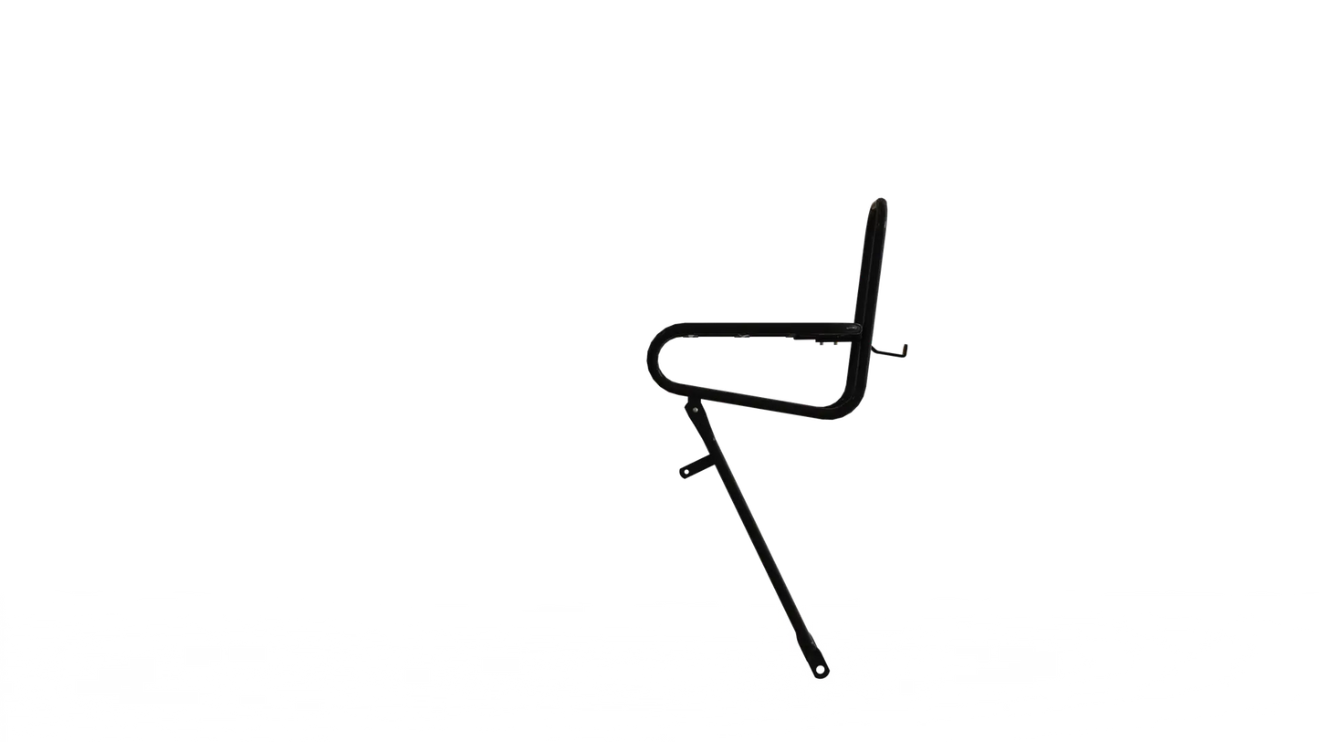 Steco voordrager Smooth 25 cm. kroonboutmontage zwart