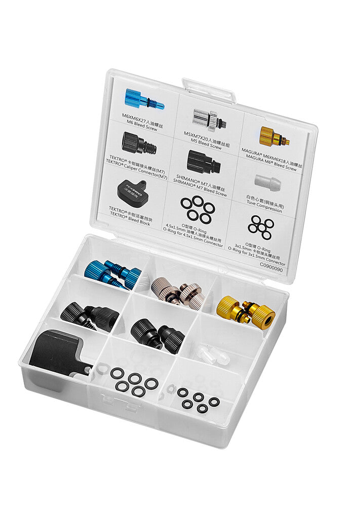 Tektro schijfrem hydraulische ontluchtingspomp accessoire box