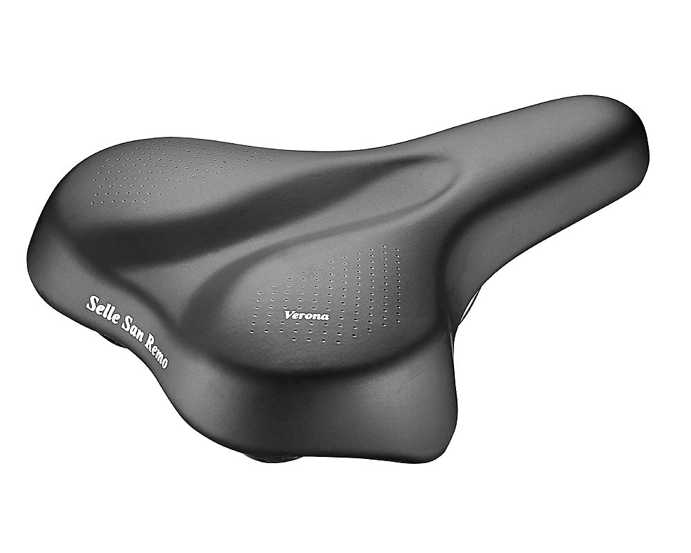 Selle San Remo zadel/kaart Verona AM PU zwart
